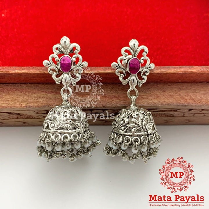 Filigree Oxidised Jhumka