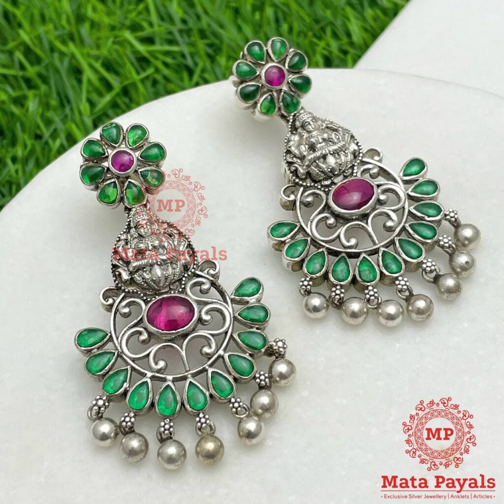 Flawless Devi Lakshmi Floral Chandbali