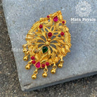 Floral Mayur Gold Plated Pendants