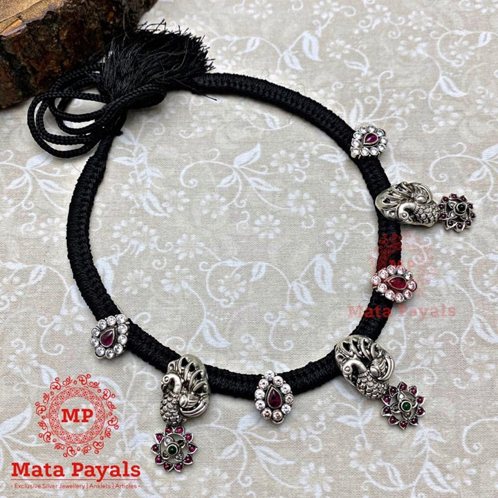 Floral Peacock Tread Necklace