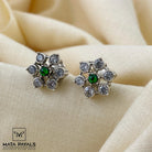 Graceful Oxidised Stud