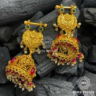 Galvanizing R&G Double Sided Gold Plated Jhumka