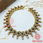 Gleaming Blue Mango Gold Plated Necklace