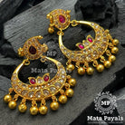 Glisten Loop Silver Gold Plated Chandbali