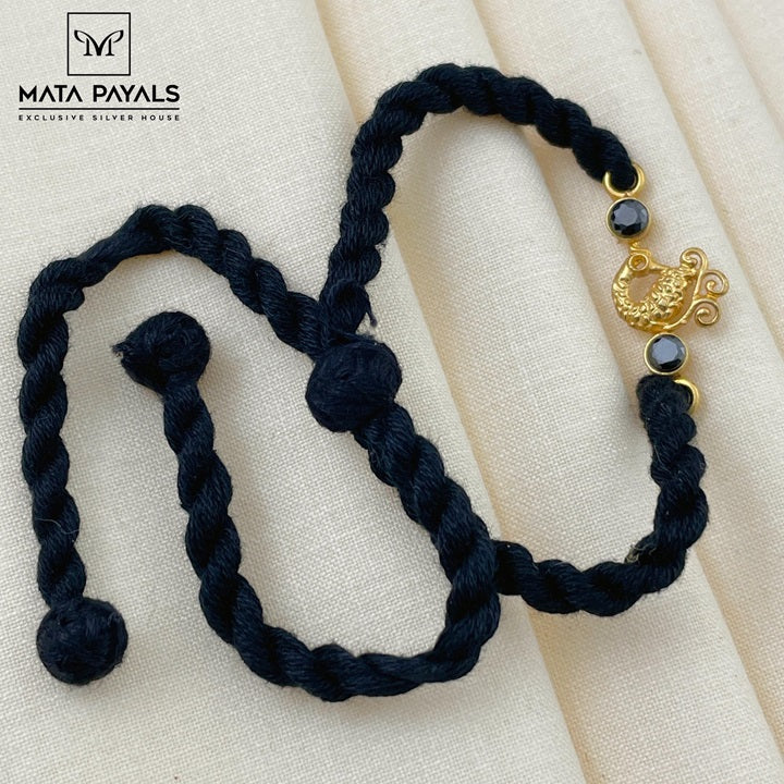Gold Polished Peacock Anklet