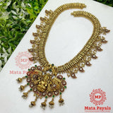 Gorgeous Devi Lakshmi Mayur Carved Necklace