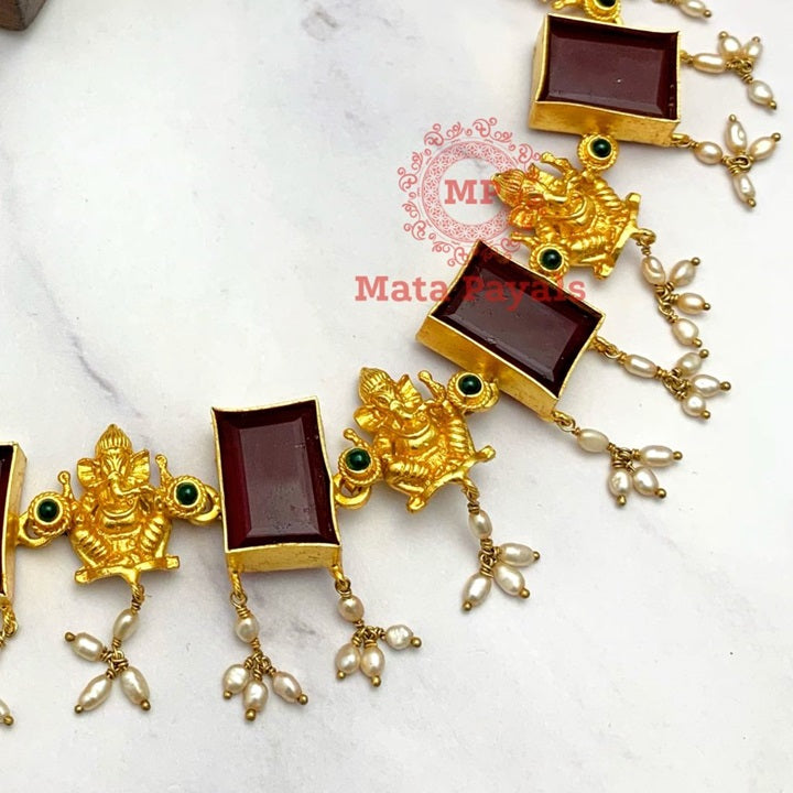 Graceful Gajanana Classy Necklace