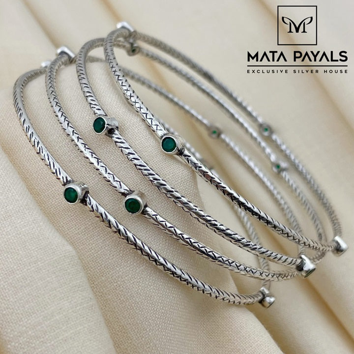 Green Stone Bangle