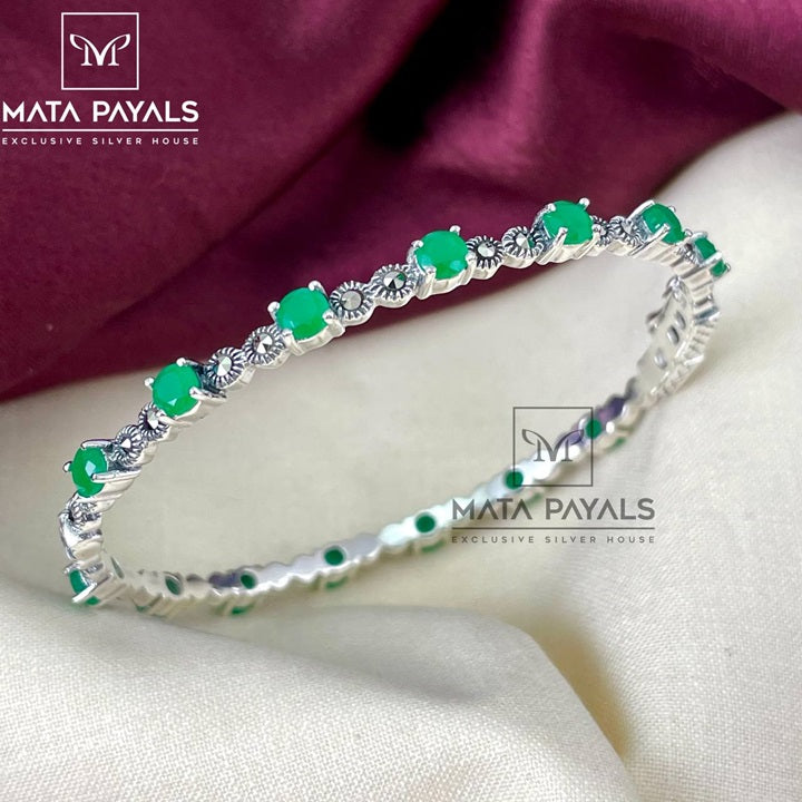 Green Women’s Marcasite Kada