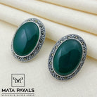 Greeny Marcasite Studs