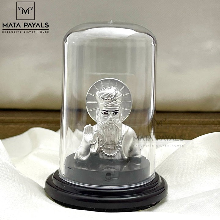 Guru Nanak Silver Idol