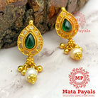 Lovely Green Drop Stud