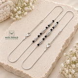 Imported Black Beads Anklet