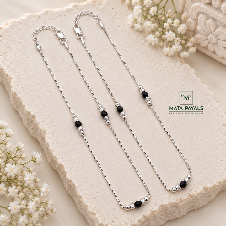 Best Selling Black Beads Anklet