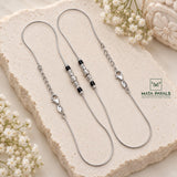 Lovely Black Beads Leg Chain