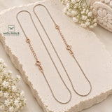 Thin Dual Tone Anklet