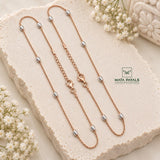 Sleek Rose Gold Anklet