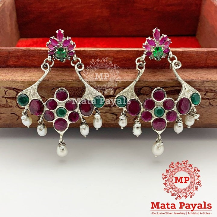 Impressive Colourful Floral Chandbali