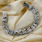 Heavy Mens Oxidised Bracelet