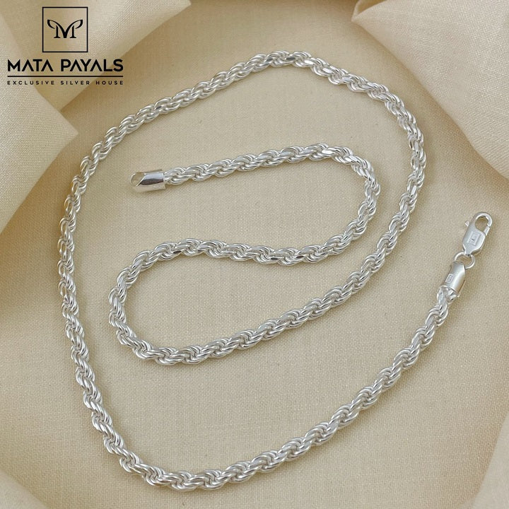 Heavy Plain Silver Chain