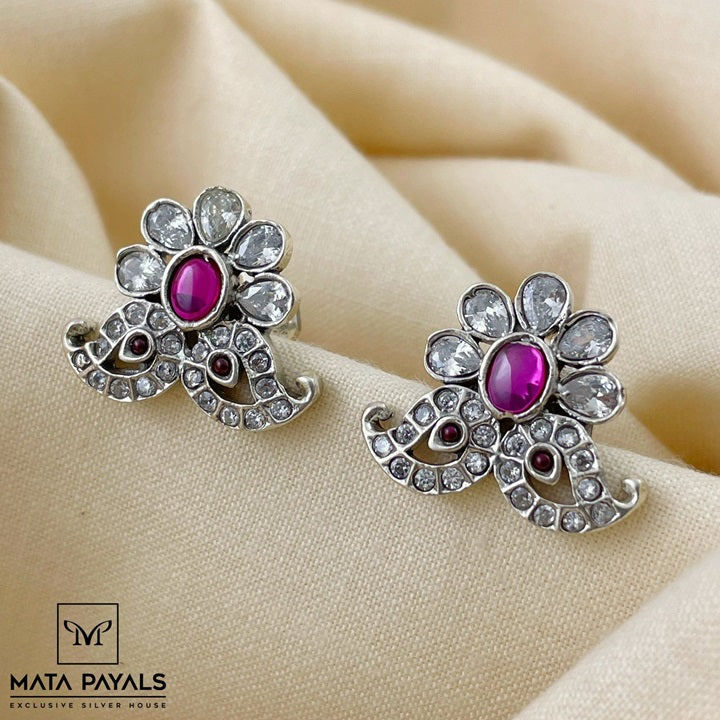 Impressive Oxidised Stud