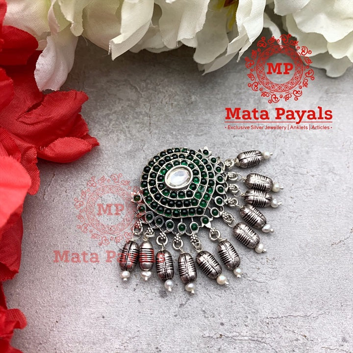 Incredible Green Oxidised Pendant