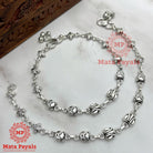 Kitty Oxidised Beaded Anklet