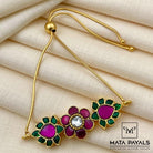 Eye – Catching Kundan Gold Plated Bracelet