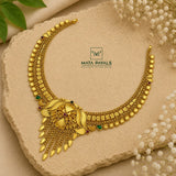 Gold Design Necklace in Pure Silver