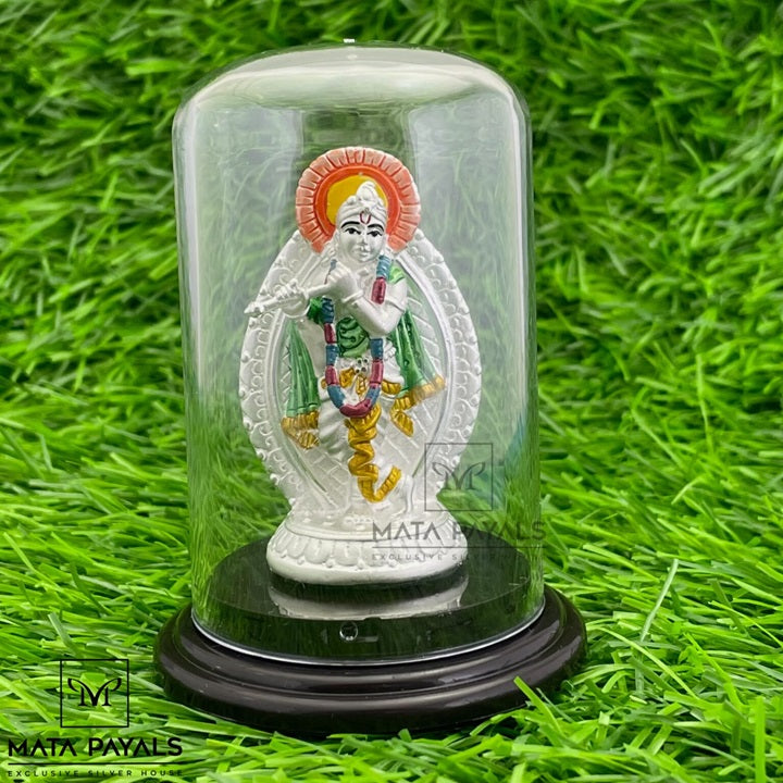 Lord Krishna Silver Idol