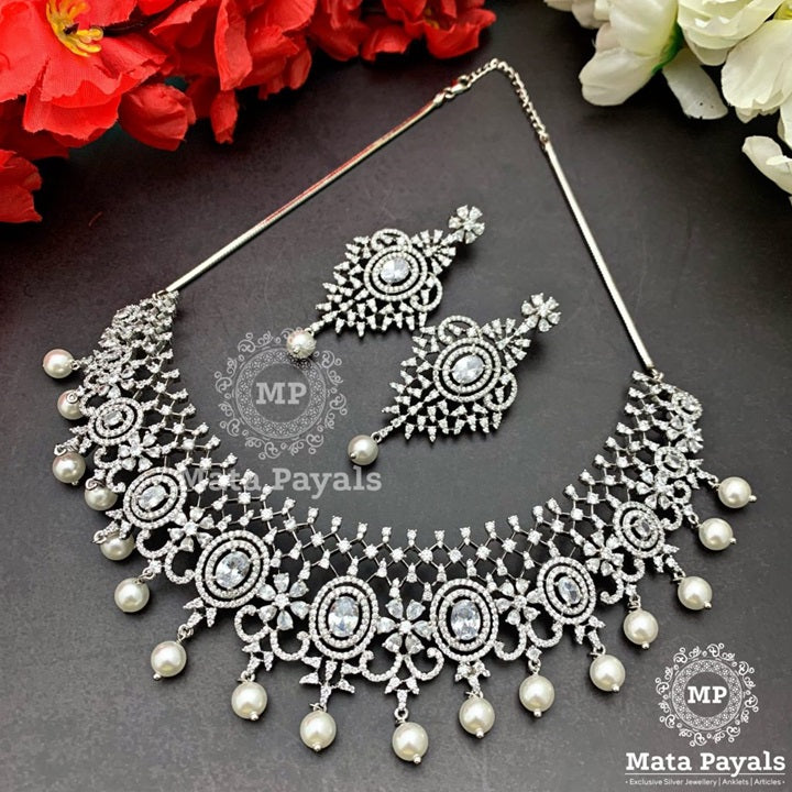Lovely Fully Zircon Studded Choker