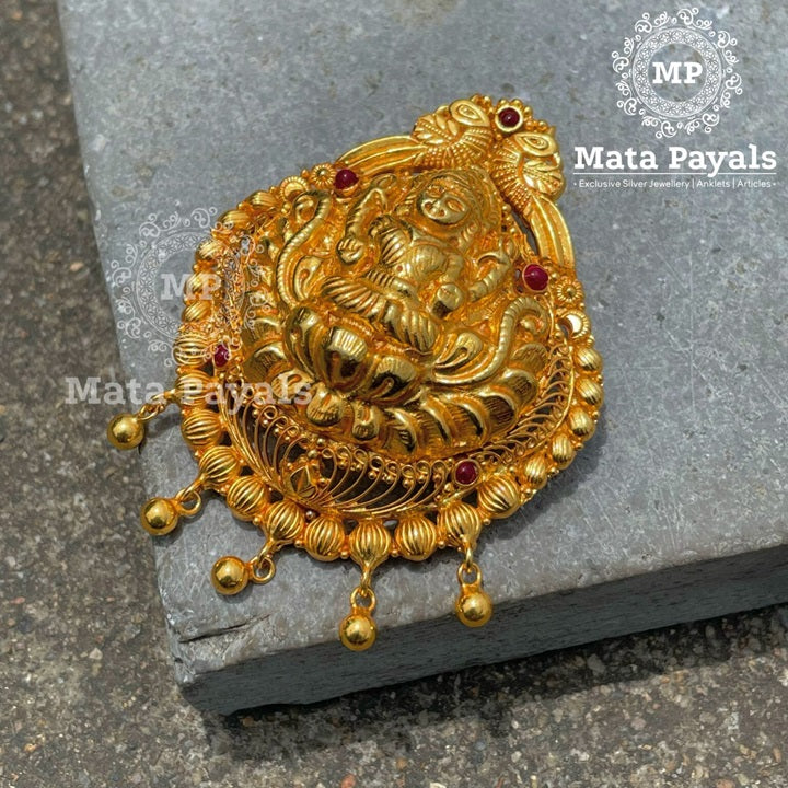 Lakshmi Gold Pendant Designs Lovely Lakshmi Gold Plated Pendant