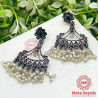 Magnificent Oxidised Silver Chandbali
