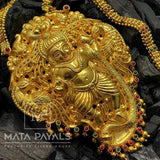 Magnificent Shri Vishnu Nakshi Gold Plated Necklace