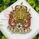 Maha Lakshmi Mayur Gold Plated Pendant