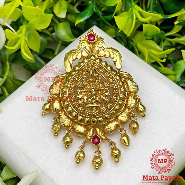 Maha Lakshmi Nakshi Gold Plated Pendant