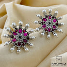 Adorable Oxidised Stud