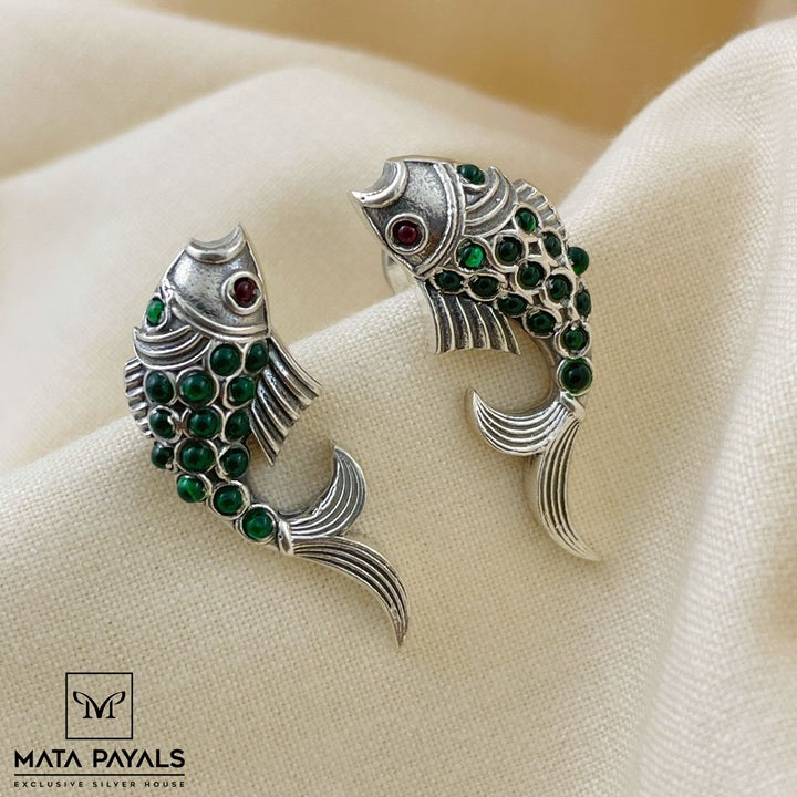 Fascinating Oxidised Stud