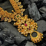 Mango Gejje Peacock Necklace