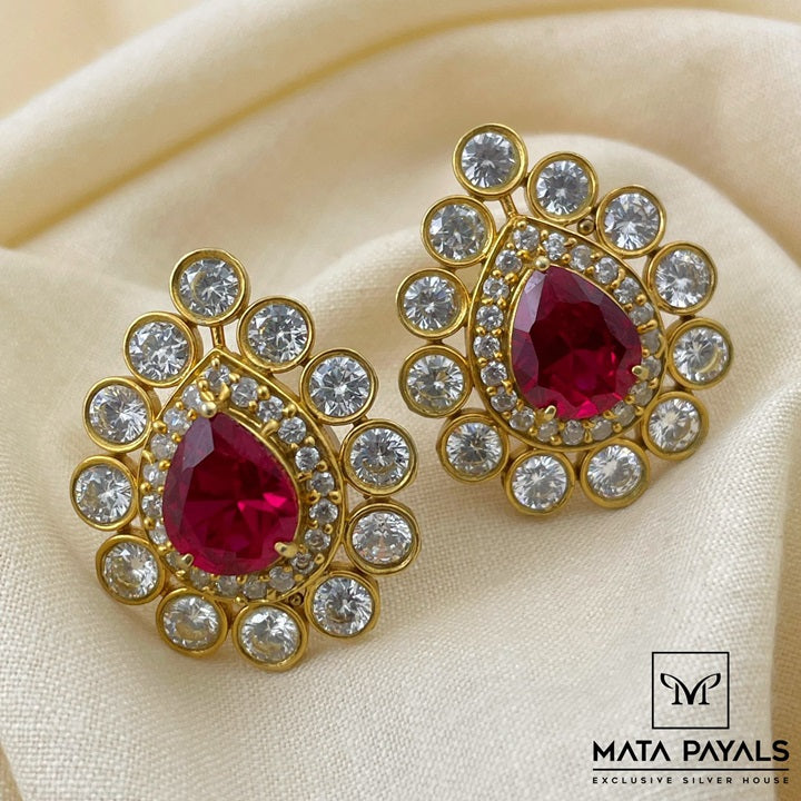 Radiant Red Studs