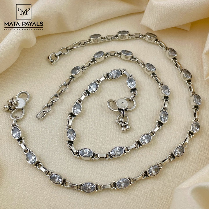 Regular Wear Silver Anklet