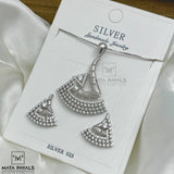 Stylish Silver Pendant Set