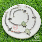 Mayur Cute Oxidised Silver Anklet