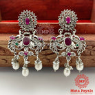 Mayur Dyad Oxidised Chandbali