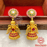 Mayur Floral Traditional Jhumka