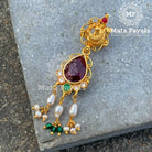 Mayur Leafy Gold Plated Pendant