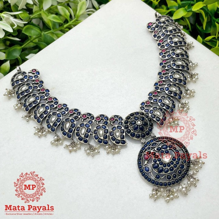 Mayur Mango Prominent Oxidised Necklace