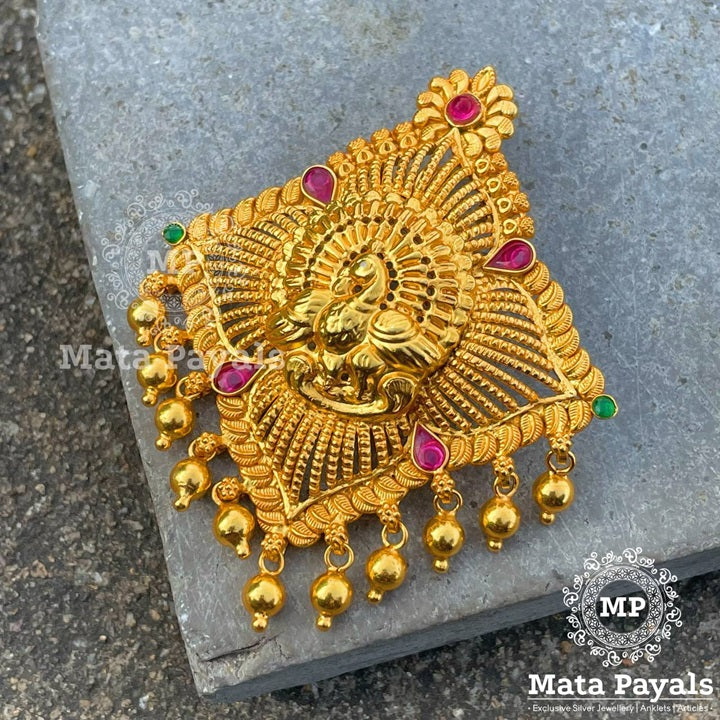 Mesmeric Mayuri Gold Plated Pendant
