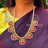 Mesmerizing Ardha Chandra Gold Plated Necklace