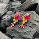 Mesmerizing Silver Gold Plated Studs